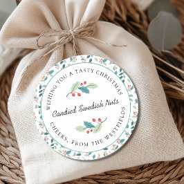 Etiqueta de presentes de Comida caseira de Natal d