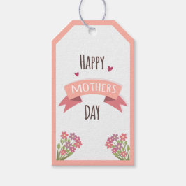 Etiqueta de presentes de Dia de as mães feliz - De