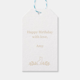 Etiqueta de presentes de gato personalizável | Tod