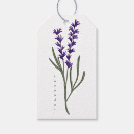 Etiqueta de presentes de lavanda