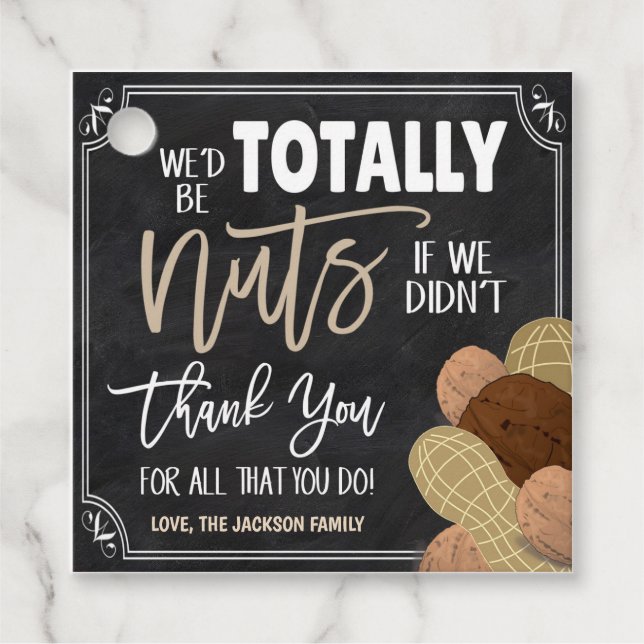 Etiqueta de presentes de loucos (Frente)