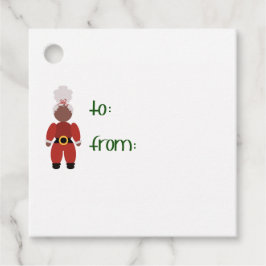 Etiqueta de presentes de Natal da Sra. C