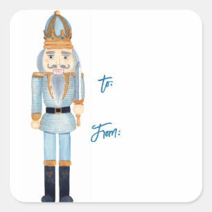 Etiqueta de presentes de Natal do Noz-Cracker