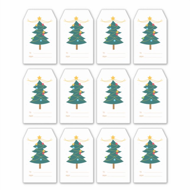 Etiqueta de presentes de Natal do Sticker Xmas apr (Frente)