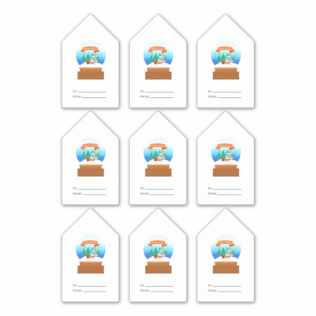 Etiqueta de presentes de Natal do Sticker Xmas apr (Frente)