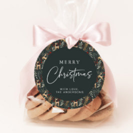 Etiqueta de presentes de Natal Nórdica de Feriado