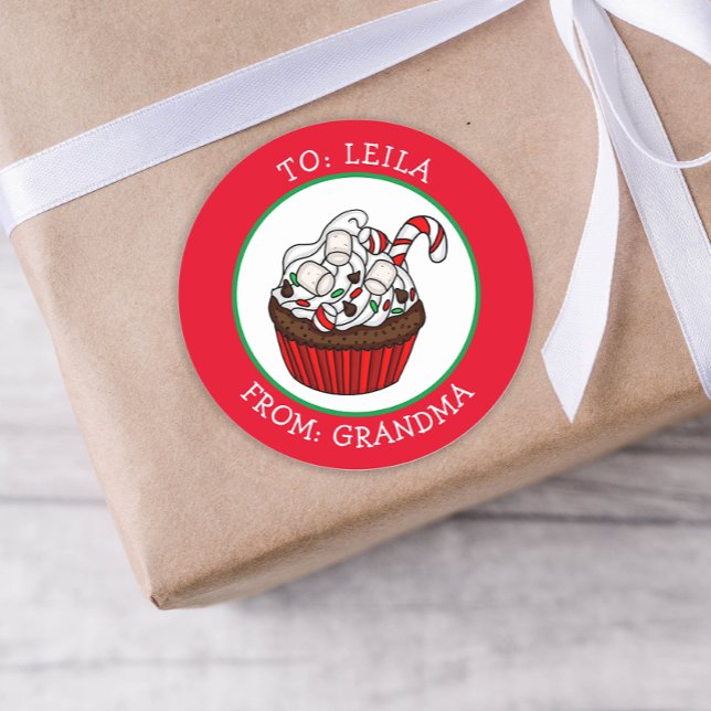 Etiqueta de presentes de Natal para e de (Criador carregado)