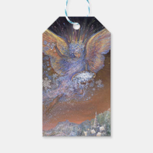 Etiqueta de presentes de papel fada de Natal