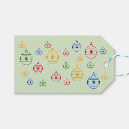 Etiqueta de presentes - Decorações de Natal redond