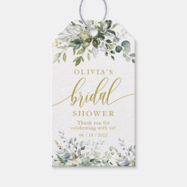 Etiqueta de presentes do Chá de panela Eucalyptus