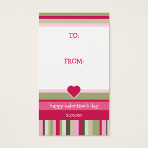 Etiqueta de presentes do dia de os namorados