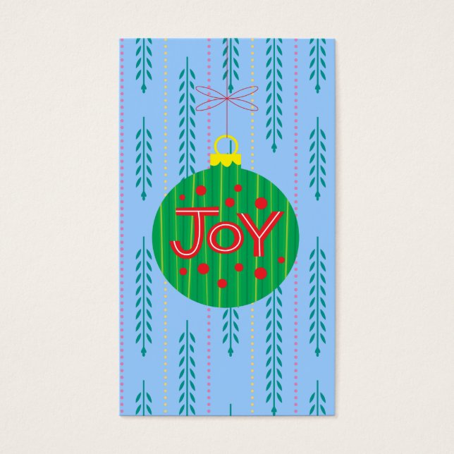 Etiqueta de presentes do enfeites de natal (Frente)