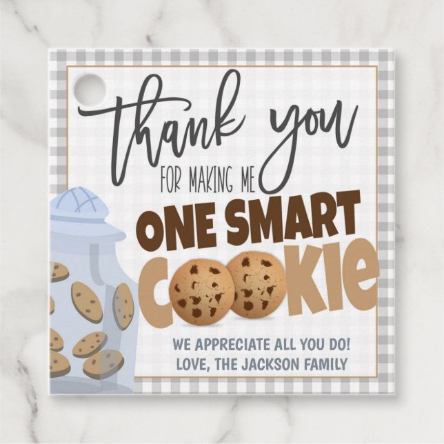 Etiqueta de presentes do professor (Frente)