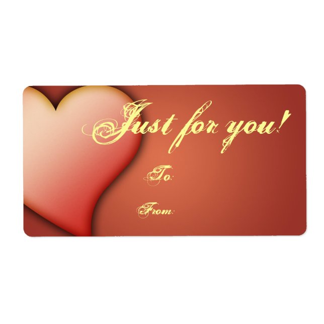 Etiqueta de presentes Modelo para/de personalizáve (Frente)