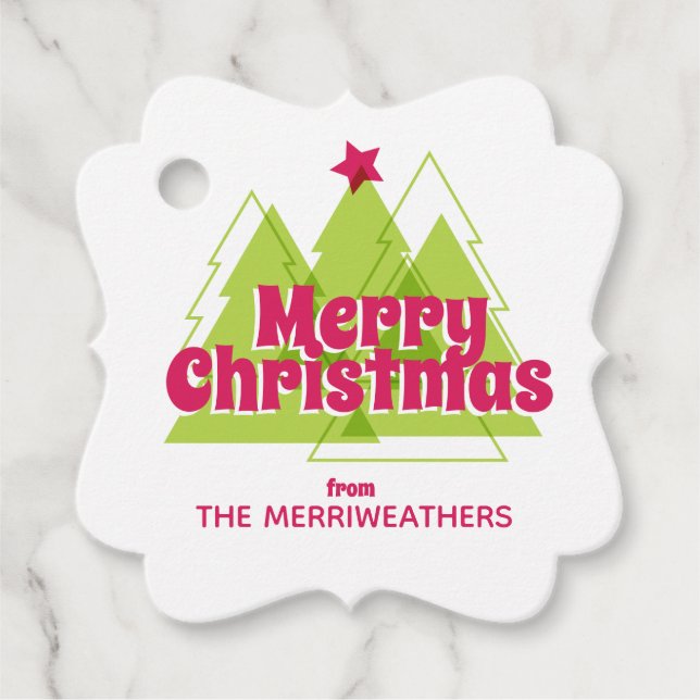 Etiqueta de presentes na árvore de Natal (Frente)