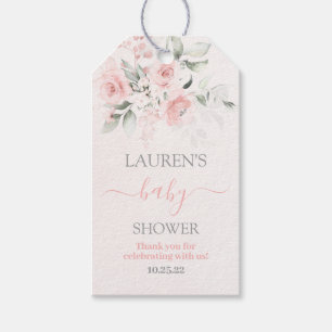 Etiqueta de presentes para Chá de fraldas Floral R