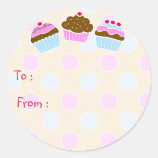 Etiqueta de presentes para cupcakes