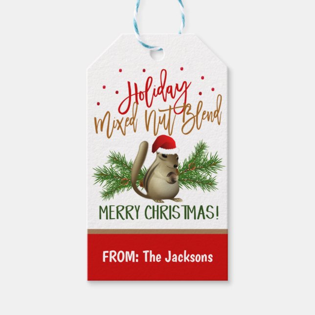 Etiqueta de presentes para Loucos de Natal (Frente)