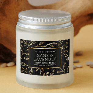 Etiqueta de Produto à prova d'água chic Black & Do