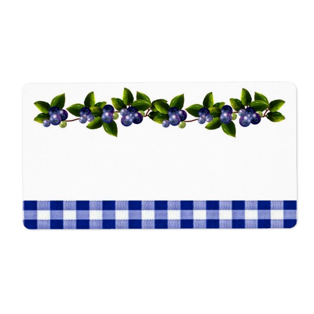 Etiqueta de produto Blueberry (Frente)