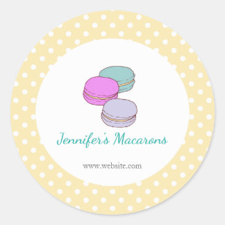 Etiqueta de Produto CUTE para Macaron Bolinhas Ama