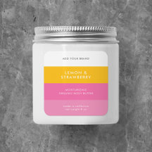 Etiqueta de Produto de Bloco de Cores Modernas Per