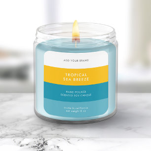 Etiqueta de Produto de Bloco de Cores Modernas Per