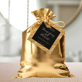 Etiqueta de produto de cosméticos Dourada e brilha