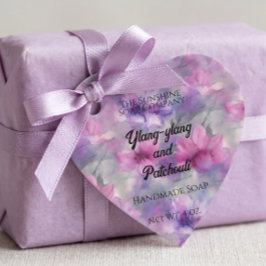 Etiqueta de Produto de Cosméticos Flores Rosa e Ro