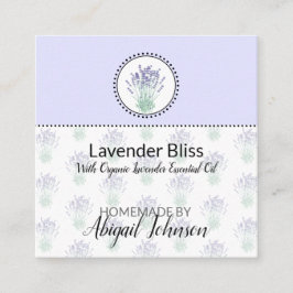 Etiqueta de Produto de Lavanda para Banho e Corpo