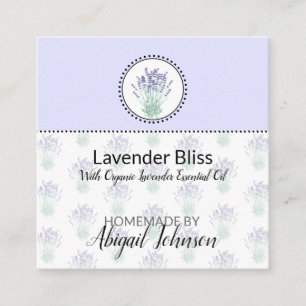 Etiqueta de Produto de Lavanda para Banho e Corpo