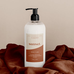 Etiqueta de produto de logotipo moderno