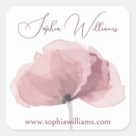 Etiqueta de produto de promoção da marca cor-de-ro