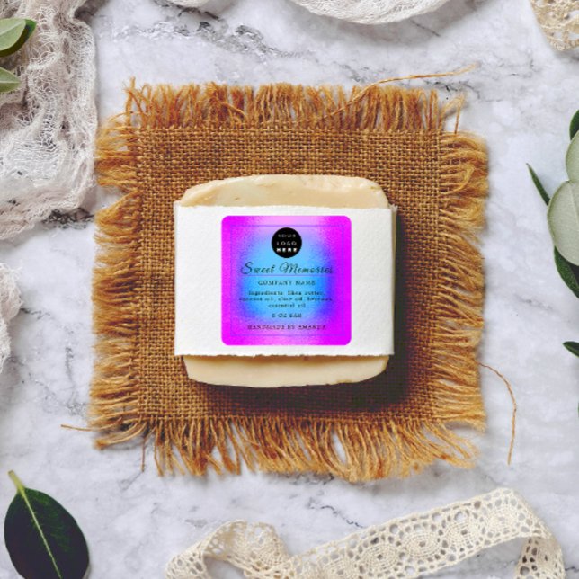 Etiqueta de produto de sabão cosmético Manteiga de (Criador carregado)