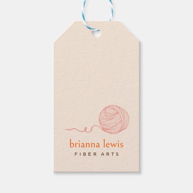 Etiqueta de Produto de Yarn Moderno Fiber Artist (Frente)