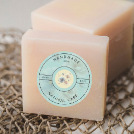 Etiqueta de Produto Floral Fabricado à Mão