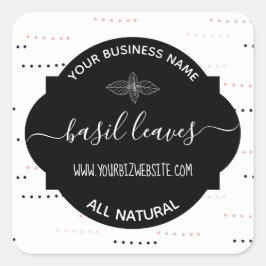 Etiqueta de produto Herb & Spice Jar