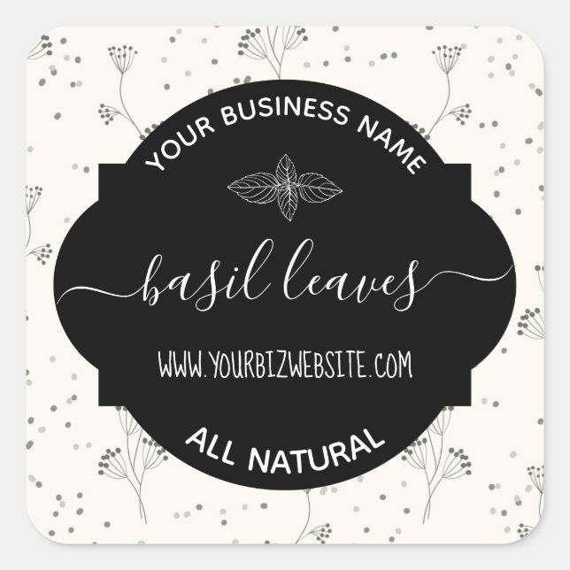 Etiqueta de produto Herb & Spice Jar (Frente)