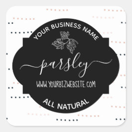 Etiqueta de produto Herb & Spice Jar