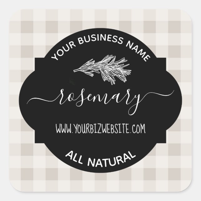 Etiqueta de produto Herb & Spice Jar (Frente)