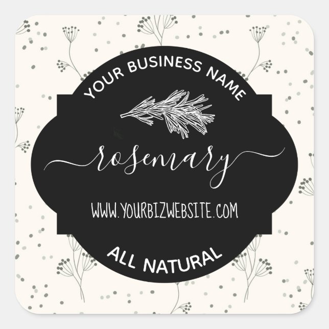 Etiqueta de produto Herb & Spice Jar (Frente)