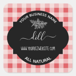 Etiqueta de produto Herb & Spice Jar