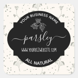 Etiqueta de produto Herb & Spice Jar