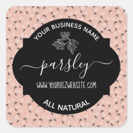 Etiqueta de produto Herb & Spice Jar