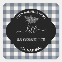 Etiqueta de produto Herb & Spice Jar