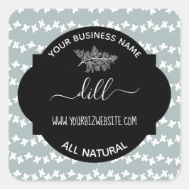 Etiqueta de produto Herb & Spice Jar