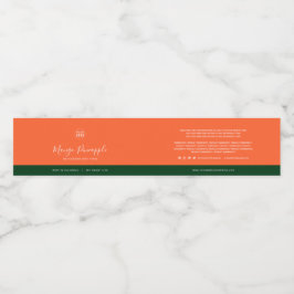 Etiqueta de Produto Ingredientes de Contraste de C