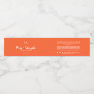 Etiqueta de Produto Ingredientes de Máquina de Dig