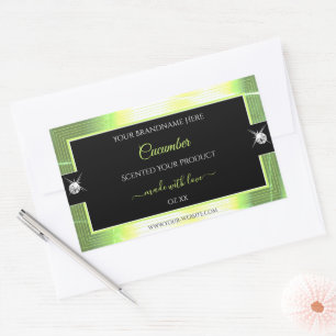 Etiqueta de produto Luxury Black Light Green Brill