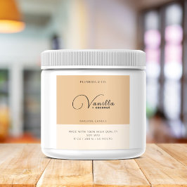 Etiqueta de produto minimalista